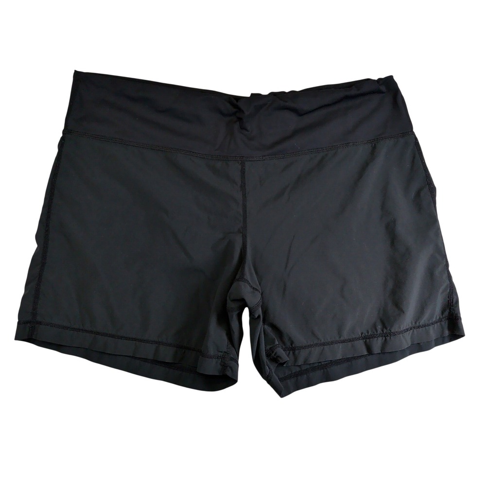 Lululemon Unlined Run Shorts Black Size 8 Activewear Midi Workout Running